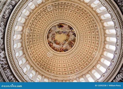 US Capitol Dome Rotunda Apothesis Washington DC Royalty Free Stock ...