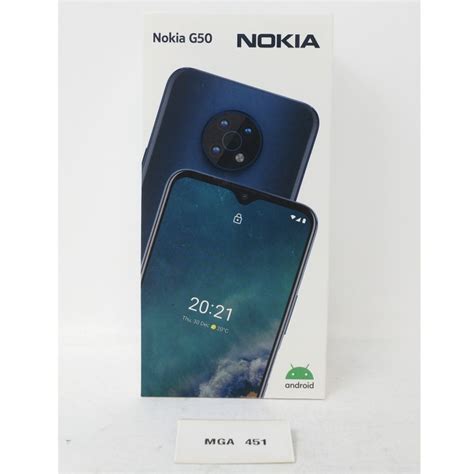 Nokia G50 5G TA-1390 128GB/4GB RAM Factory Unlocked Smartphone - Ocean Blue - Tanga