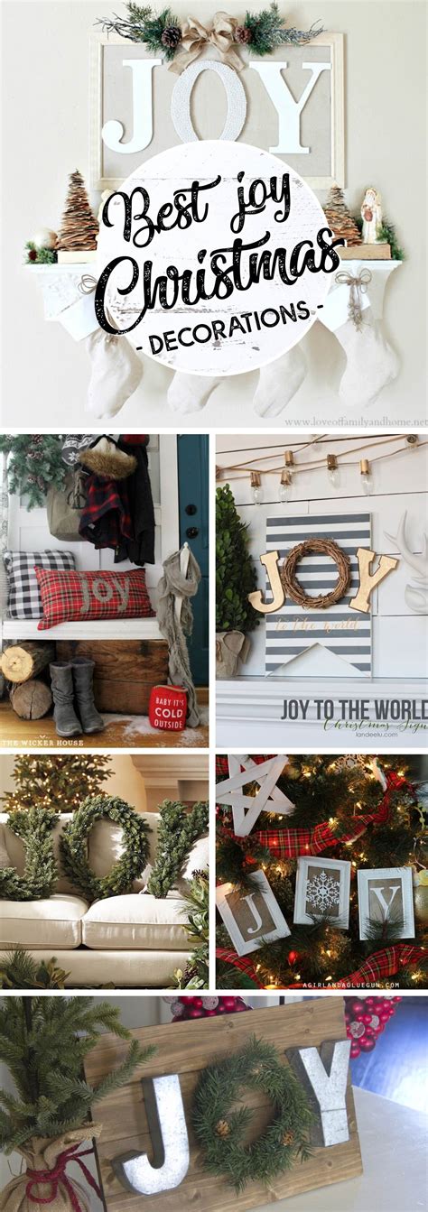 20 JOY Christmas Decorations As Cheerful as the Word They Spell Out!