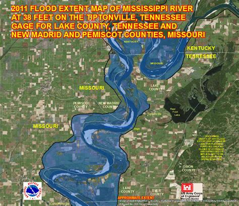 Mississippi River Flood 2011 Map