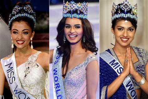 Miss World and Miss Universe Winners from India