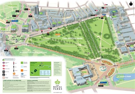 Green Park Map - London - Ontheworldmap.com