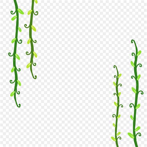 Vines Plants PNG Picture, Cartoon Green Plant Vine, Vine Clipart, Green Plants, Upside Down PNG ...