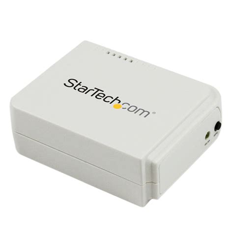 StarTech.com 1-Port Wireless N USB 2.0 Network Print Server - 10/100 Mbps Ethernet USB Printer ...