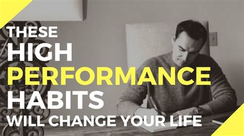 These High Performance Habits Will Change Your Life | Performance, Free books, Habits