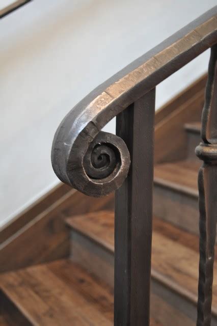 Stair Rail Volute Detail - Traditional - Staircase - phoenix - by ...