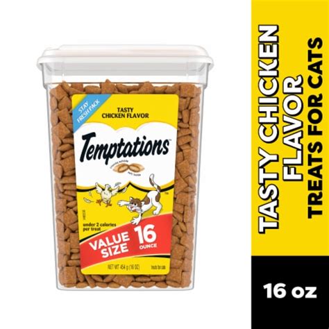 Temptations Classic Tasty Chicken Flavor Crunchy and Soft Adult Cat ...