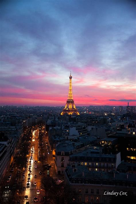 Stunning Sunset View of the Eiffel Tower