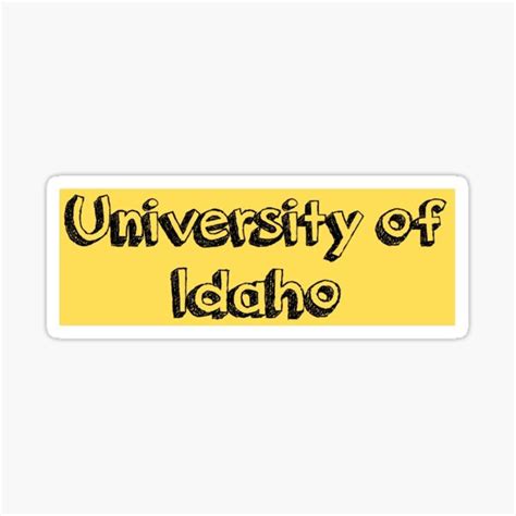 "university of Idaho " Sticker for Sale by kenowd | Redbubble