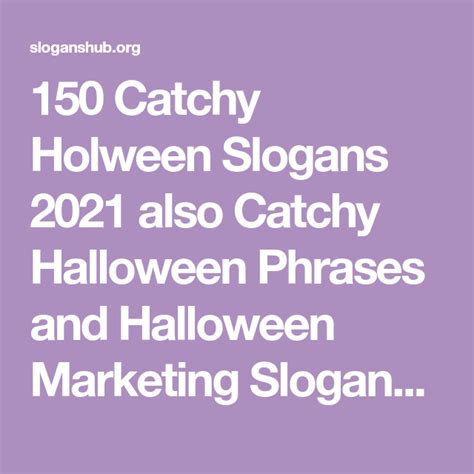 150 Catchy Holween Slogans 2021 also Catchy Halloween Phrases and ...