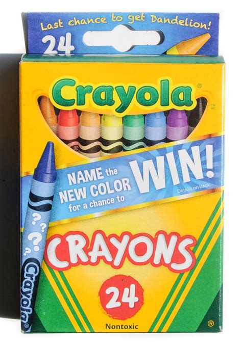 Crayola Name the New Color-Dandelion Retirement Boxes: What's Inside the Box | Jenny's Crayon ...