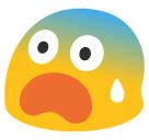 Fearful Face Emoji - Copy & Paste - EmojiBase!