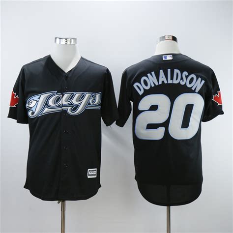 Men's Toronto Blue Jays Jerseys #20 Josh Donaldson Jersey Black Edition 2008 - Baseball-MLB