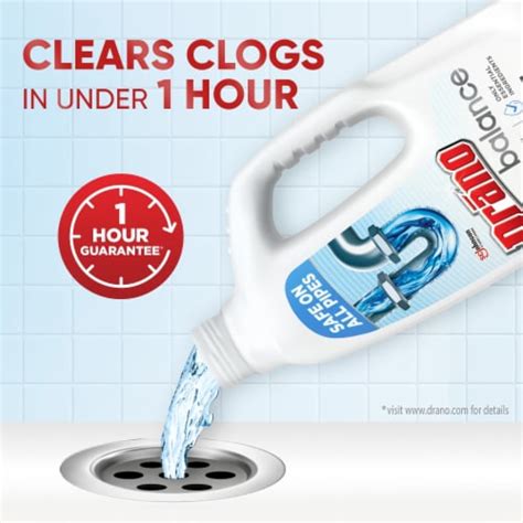 Drano Balance Clog Remover, Drain Declogger with Only Essential Ingredients, 32 fl oz - Pay Less ...