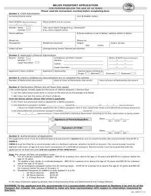 Passport Application Form - Fill Online, Printable, Fillable, Blank | pdfFiller