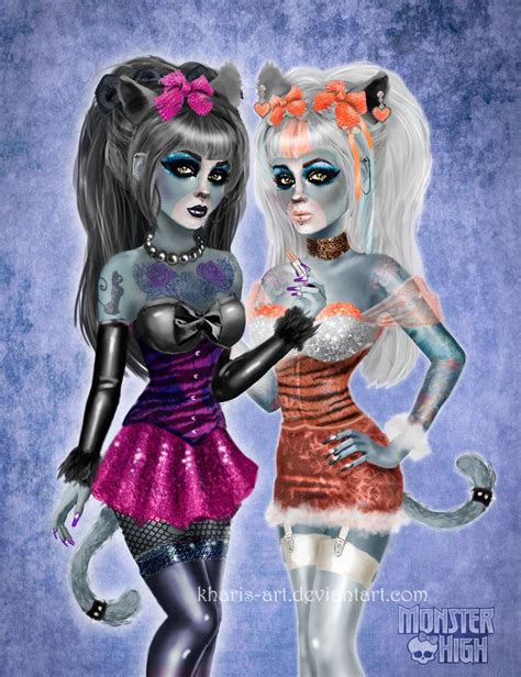 Werecat Sisters - Monster High by kharis-art | Monster high art, Monster high, Sisters drawing