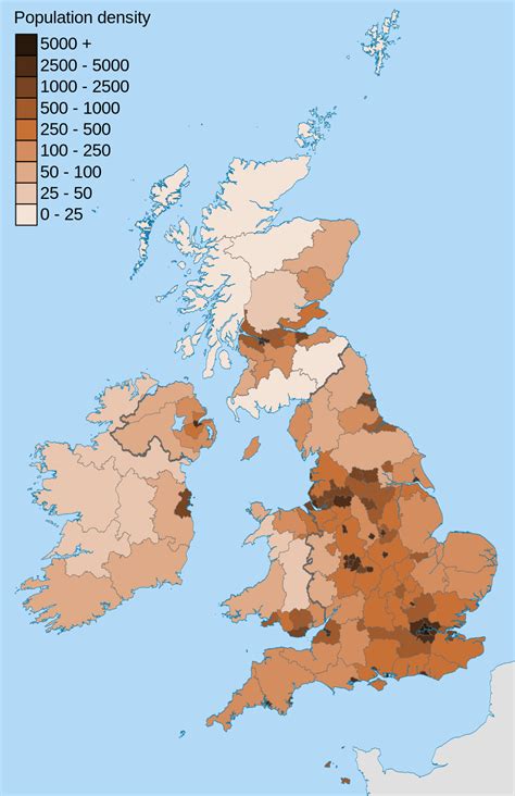 British Isles Population Density 2011 | Imaginary maps, Map, British isles