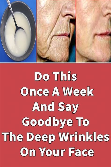 With this natural method, you can easily Remove Deep Wrinkles On The Face naturally that ...