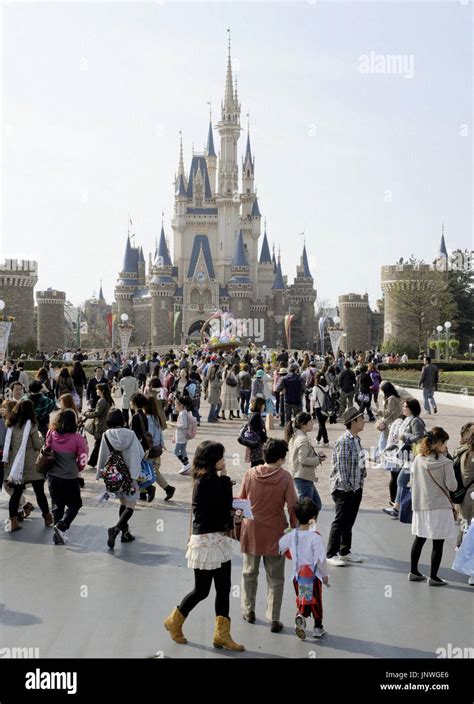 URAYASU, Japan - Visitors flock to Tokyo Disneyland as the theme park ...