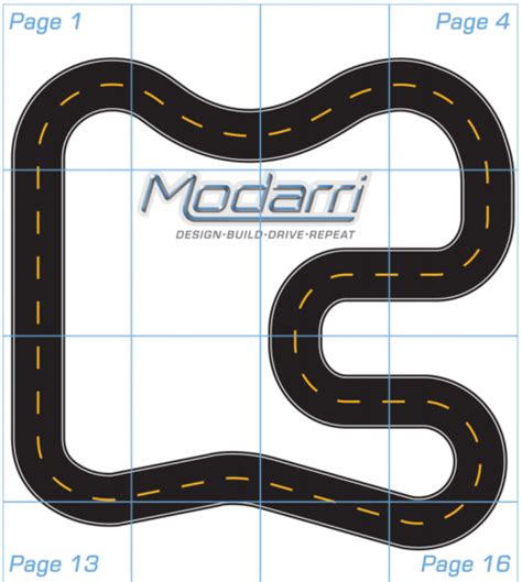 Printable Race Track! | Modarri | The Ultimate Toy Car