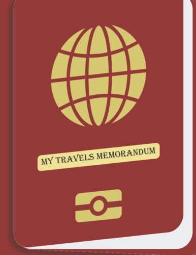 my travel memorandum: blank page notebook, traveling journal, travel ...