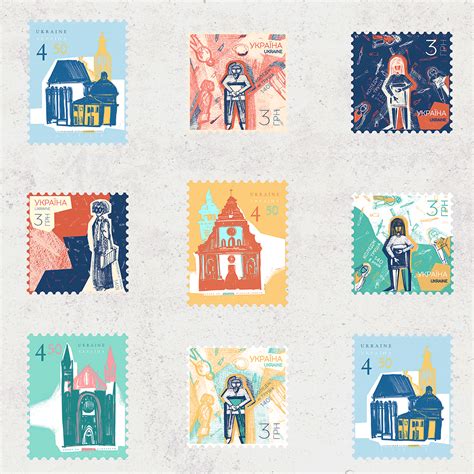 Posters and stamps on Behance