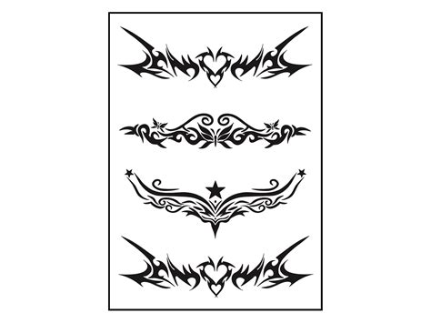 Y2K Lower Back Temporary Tattoos - Etsy Finland