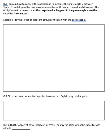 Solved 0.2. Explain how to connect the oscilloscope to | Chegg.com