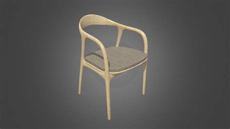 Japanese Wooden Chair - Download Free 3D model by Arts and Materials Lab (@artsandmaterials ...
