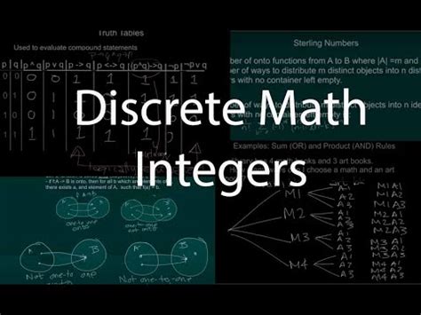 Discrete Math Ch4: Properties of Integers Part1 - YouTube