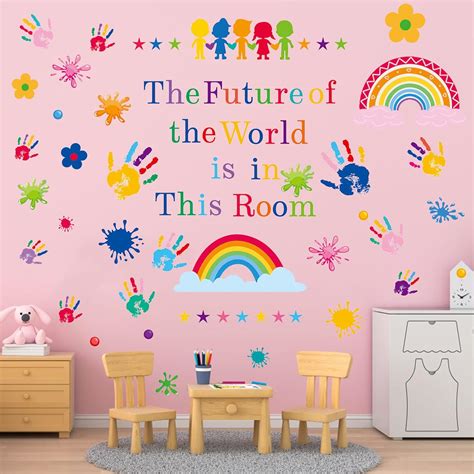 Amazon.com: Colorful Inspirational Quotes Wall Decals Classroom Wall ...