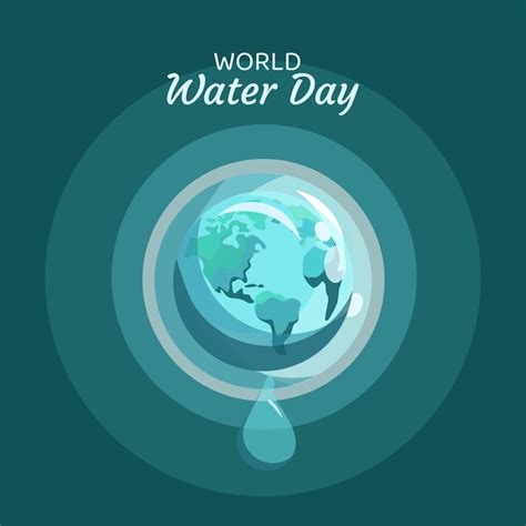 Premium Vector | World water day vector illustration