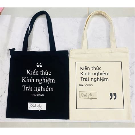 Túi tote túi vải canvas Thái Công ( Cover ) | Shopee Việt Nam