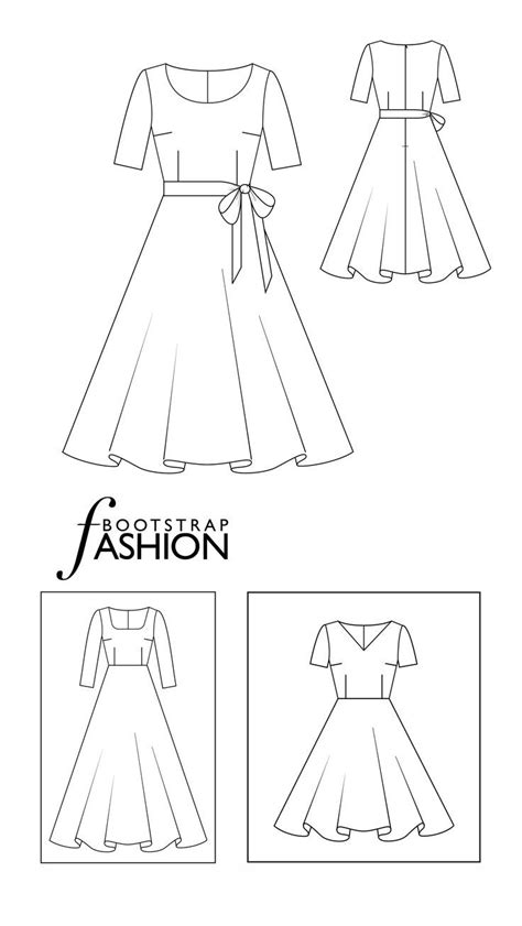 Fit and Flare Dress Pattern | Custom Fit | Sewing Instructions