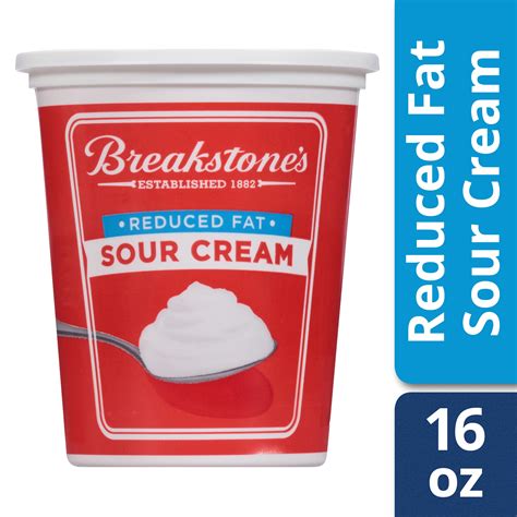 Breakstone's Reduced Fat Sour Cream, 16 oz Tub - Walmart.com