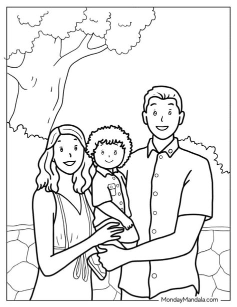 My Family Coloring Pages For Kids