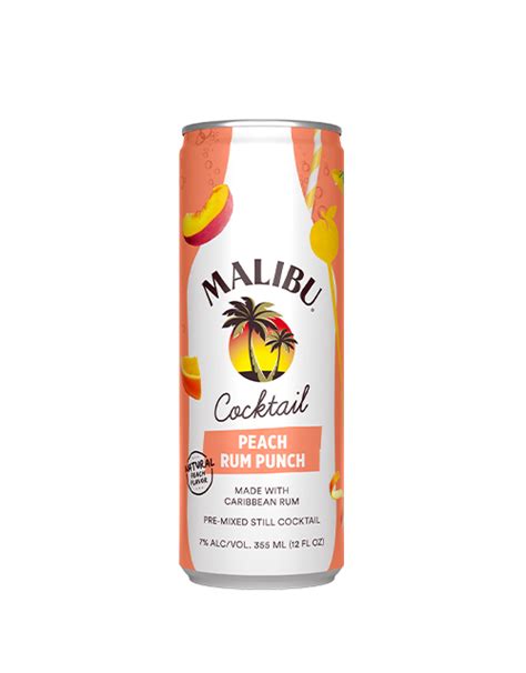 Malibu Peach Rum Punch in a Can - Malibu Drinks