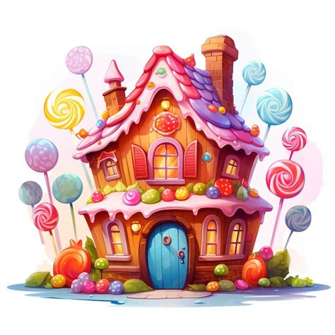 Premium Photo | Beautiful candy house