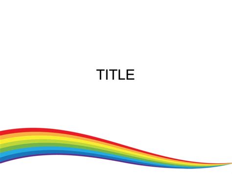 Rainbow Slide Template