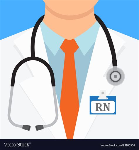 Doctor with stethoscope medical uniform Royalty Free Vector