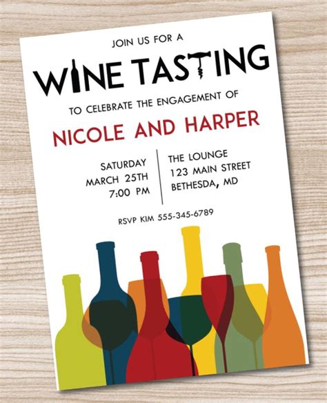 Wine Tasting, Party Invitation, Printable Invitation | Printable invitations, Wine tasting ...