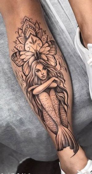 Beautiful Mermaid Tattoos in 2021 | Tattoos, Leg tattoos women, Mermaid ...