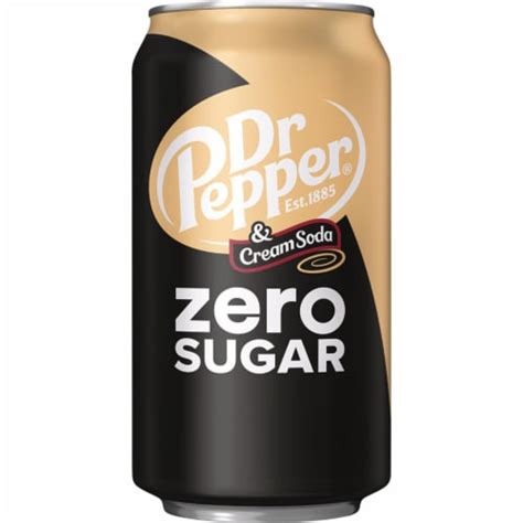 Dr Pepper® & Cream Zero Sugar Soda Cans, 12 pk / 12 fl oz - Kroger