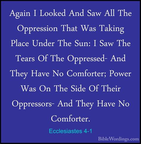 Ecclesiastes 4 - Holy Bible English - BibleWordings.com