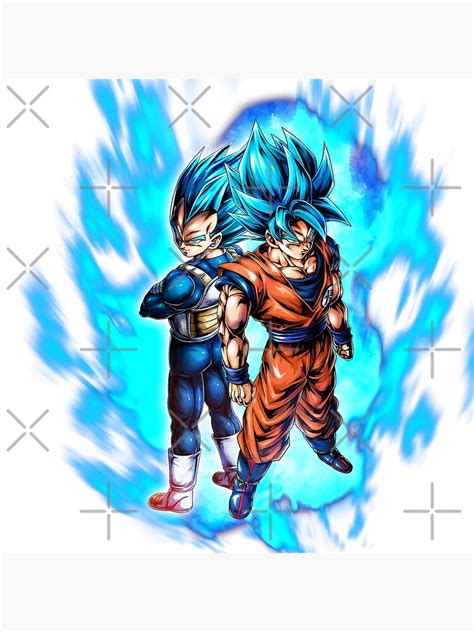 "Super Saiyan Blue Goku and Vegeta (Dragon Ball Super)" Poster for Sale by GrisArt | Redbubble