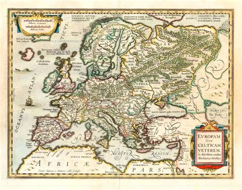 Old antique map of Europe (Antique), by Henricus Hondius. | Sanderus Antique Maps - Antique Map ...