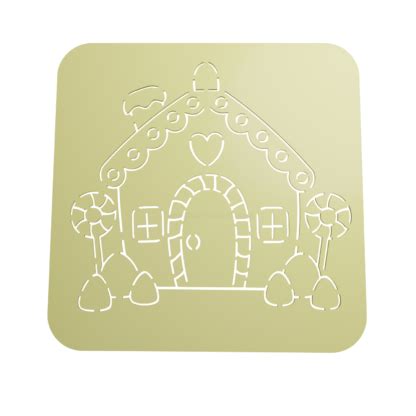 Stencil Christmas House STL + Vector - Cookie Cutter STL Store - Design ...