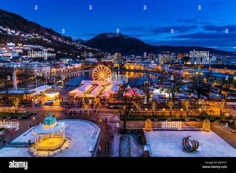 From the annual Christmas Market in the center of Bergen, Western ...