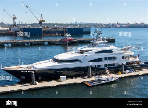 The super yacht Attessa !V owned by businessman Dennis Washington ...