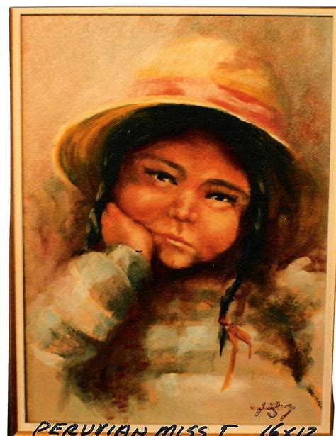 Peruvian Miss by Bill Howell kp | Native american children, American ...